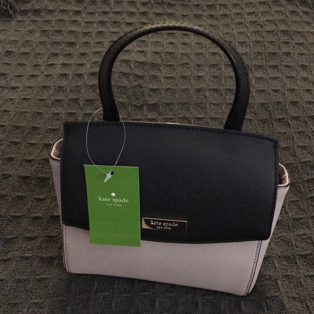 NWT Kate Spade Mini Alisanne - beige and black